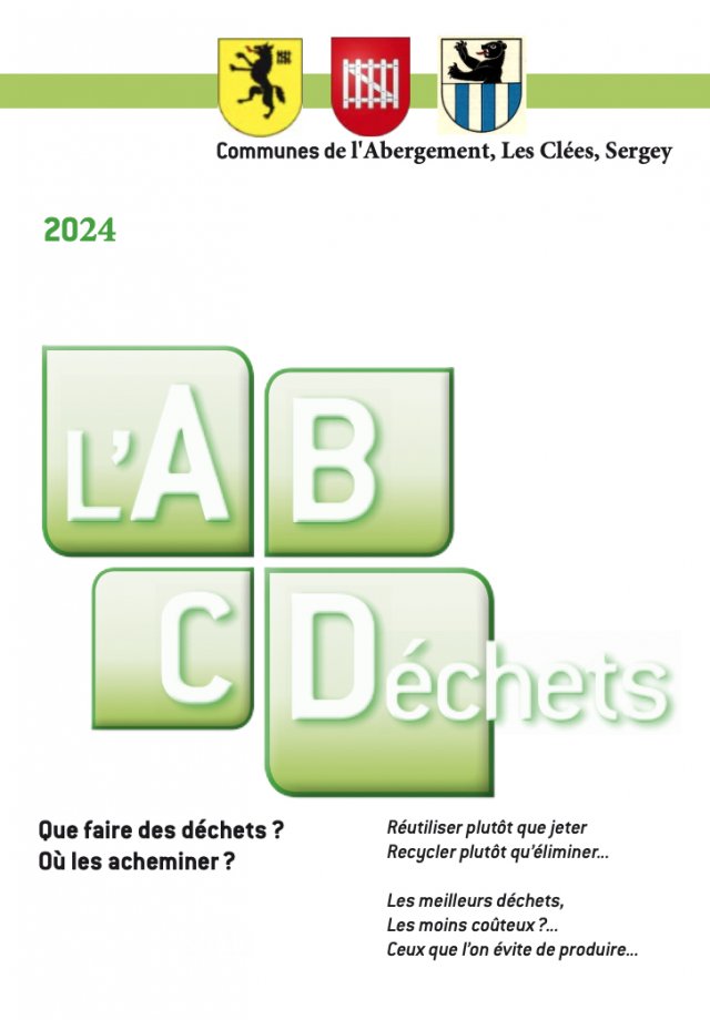 Rappel – tri des déchets et encombrants